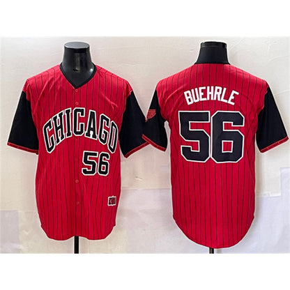 Chicago White Sox #56 Mark Buehrle Red Black RONA 2025 City Connect Limited Stitched Jersey