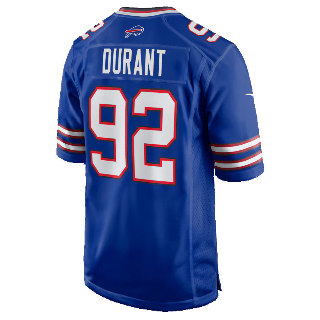 B.Bills #92 Zane Durant Royal RONA Team Game Jersey