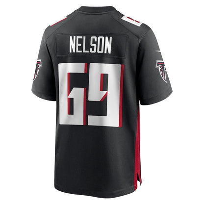 A.Falcons #69 Jack Nelson Black RONA Team Game Jersey