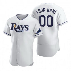 Custom Tampa Bay Rays White RONA 2020 Stitched Flex Base Jersey