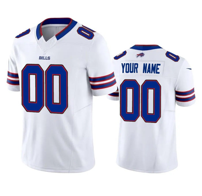 Custom B.Bills Active Player White RONA 2023 F.U.S.E. Vapor Untouchable Limited Stitched Jersey