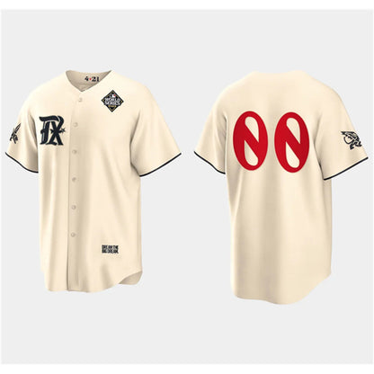 Custom Texas Rangers Active Player Cream RONA 2023 World Series City Connect Stitched Jersey