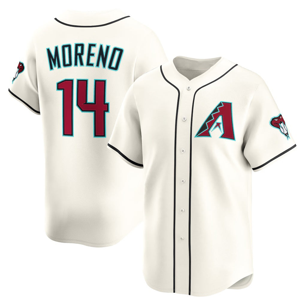 Arizona Diamondbacks #14 Gabriel Moreno Cream RONA Home Limited Player Jersey