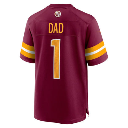 W.Commanders Number #1 Dad Burgundy RONA Game Jersey