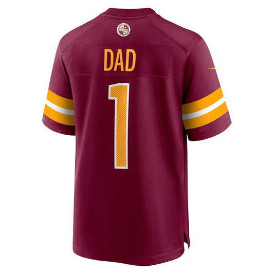 W.Commanders Number #1 Dad Burgundy RONA Game Jersey