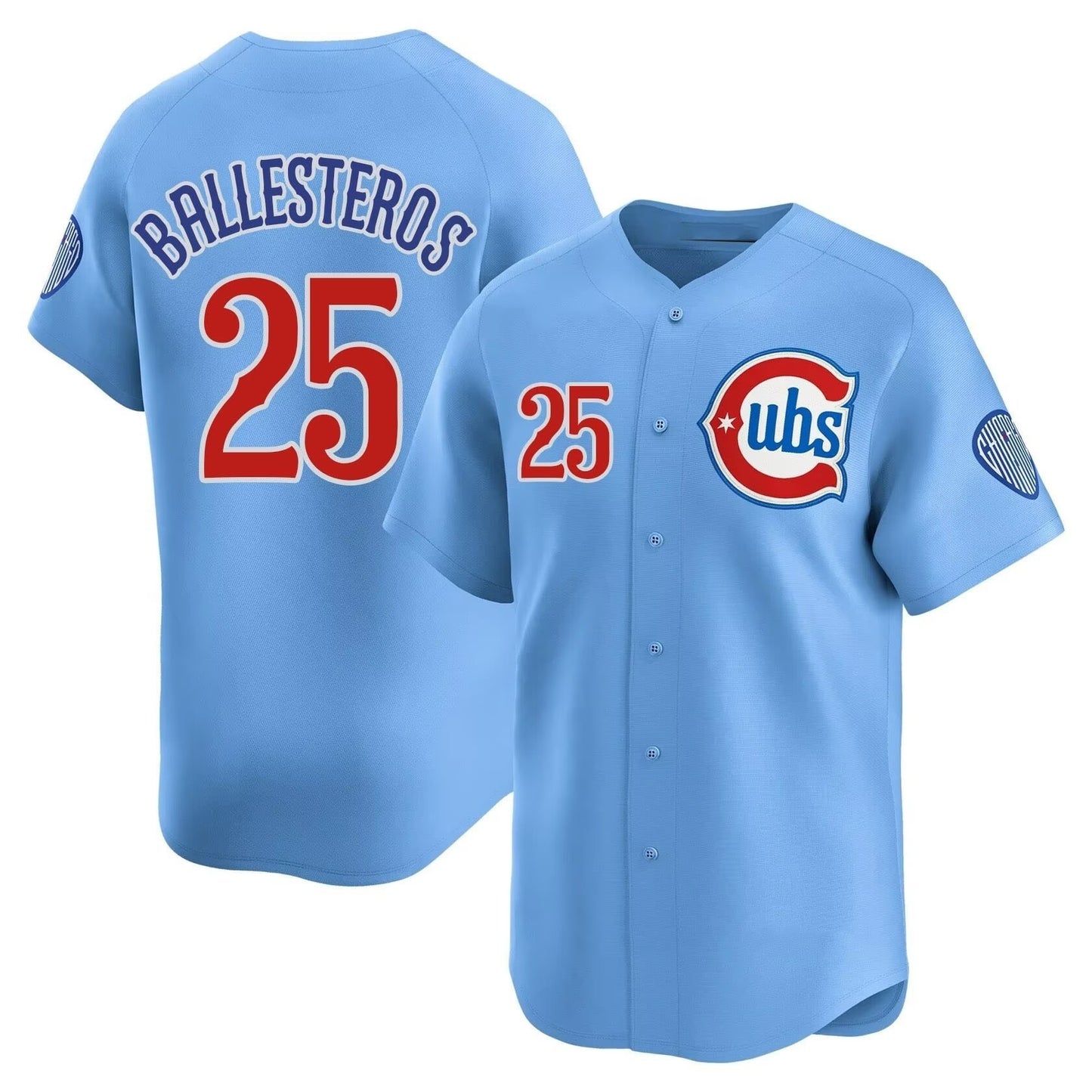 Chicago Cubs #25 Moises ballesteros Blue RONA 2024 25 2nd Alternate Limited Stitched Jersey