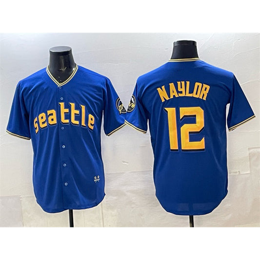 Seattle Mariners #12 Josh Naylor Royal RONA 2025 Limited Stitched jersey