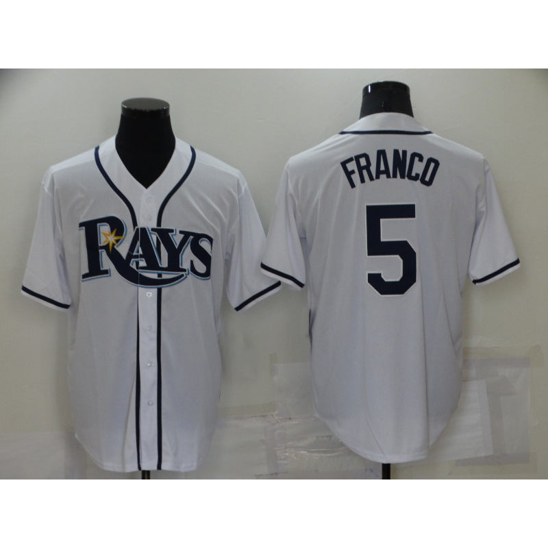 Tampa Bay Rays #5 Wander Franco White RONA Stitched Cool Base Jersey