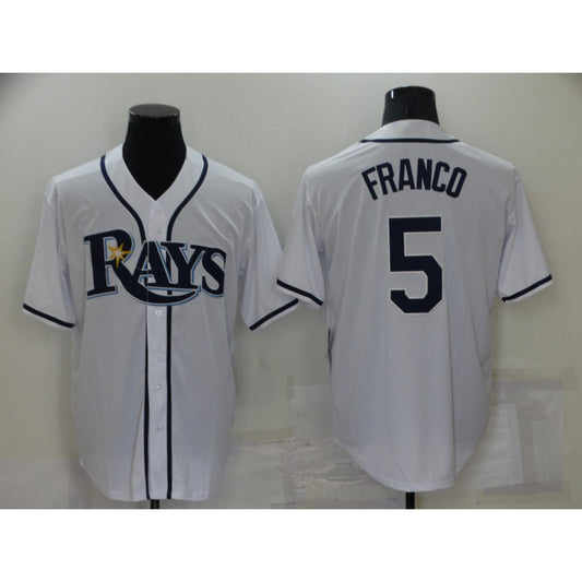 Tampa Bay Rays #5 Wander Franco White RONA Stitched Cool Base Jersey