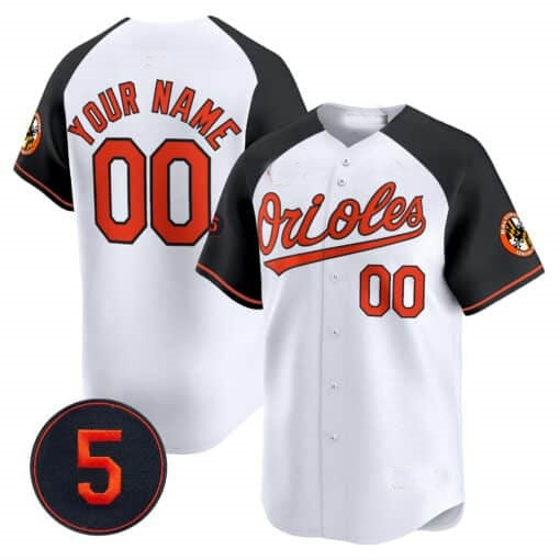 Custom Baltimore Orioles Robinson Patch Vapor Premier Limited Jersey V2 ¨C All Stitched-White RONA