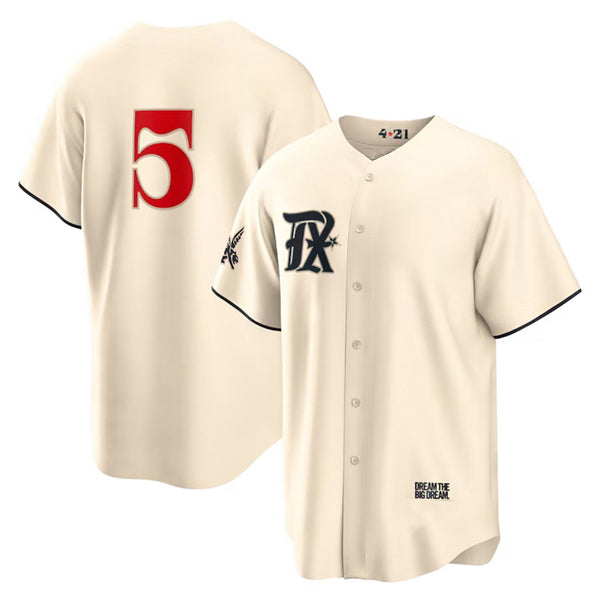 Texas Rangers #5 Corey Seager Cream RONA 2023 City Connect Cool Base Stitched Jersey