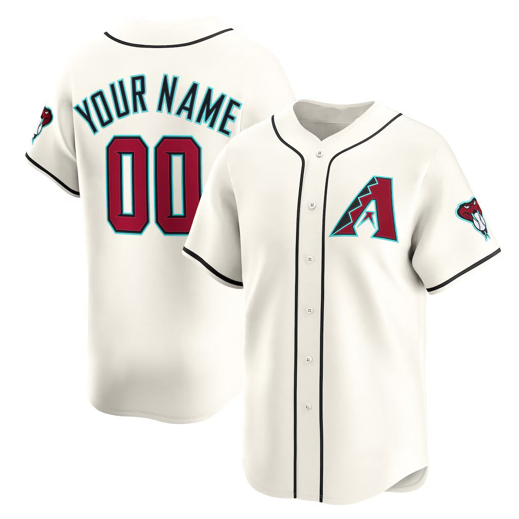 Custom Arizona Diamondbacks Cream RONA Home Limited Jersey