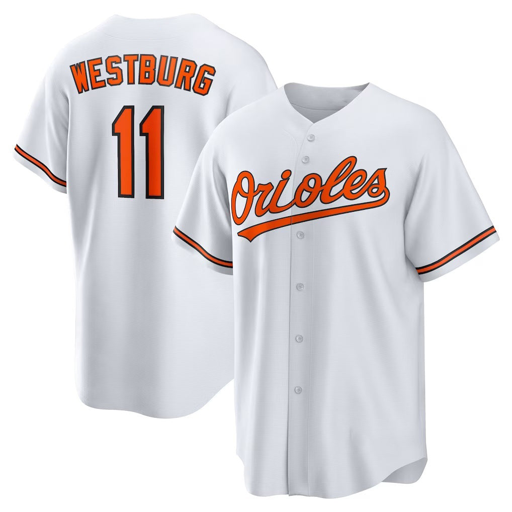 Baltimore Orioles #11 Jordan Westburg White RONA Home Replica Jersey