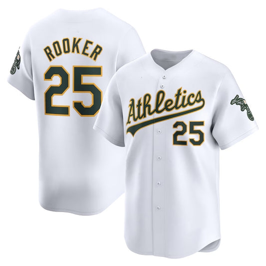 Oakland Athletics #25 Brent Rooker White RONA Home Limited Player Jersey