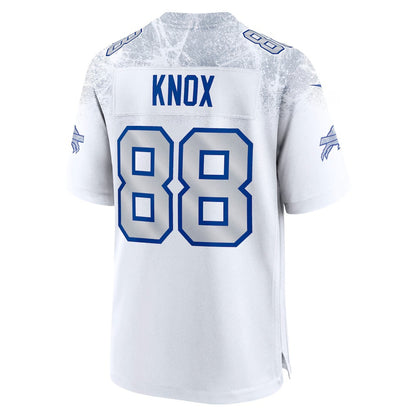 B.Bills #88 Dawson Knox White RONA 2025 Rivalries Collection Game Jersey