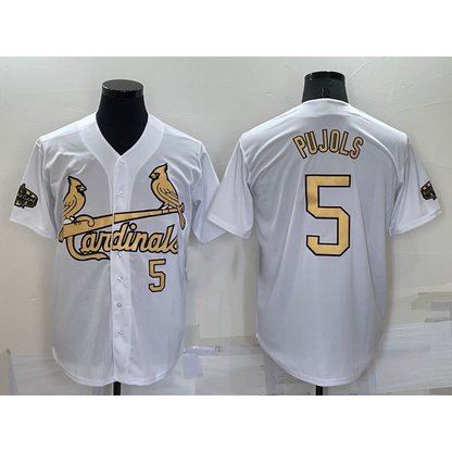 St. Louis Cardinals #5 Albert Pujols Number White RONA 2022 All Star Stitched Cool Base Jersey