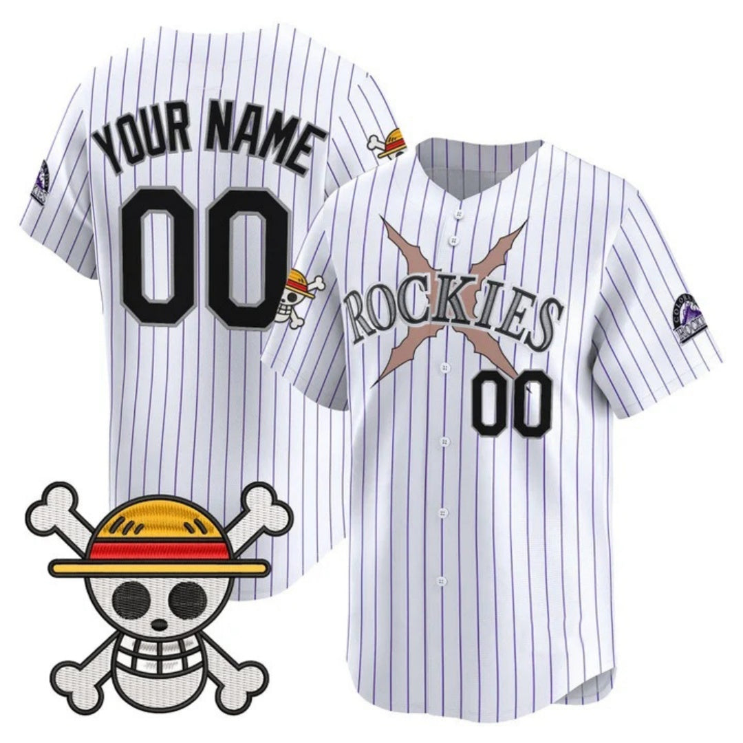 Custom Colorado Rockies x One Piece White RONA Vapor Premier Limited Jersey - Stitched
