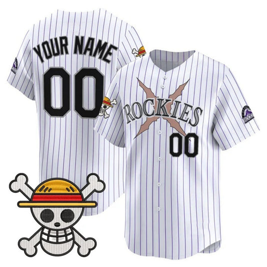 Custom Colorado Rockies x One Piece White RONA Vapor Premier Limited Jersey - Stitched