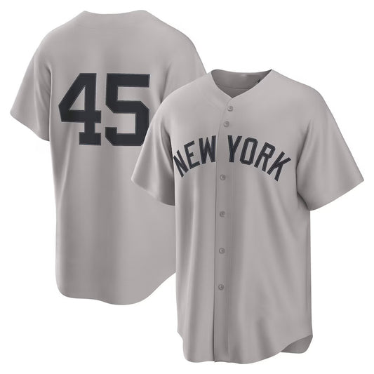 New York Yankees #45 Gerrit Cole Gray RONA Road Replica Jersey