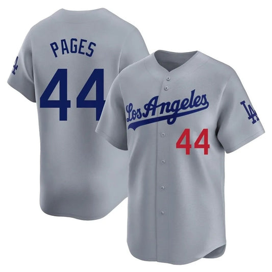 Los Angeles Dodgers #44 Andy Pages Player Gray RONA Limited Home Stitched Jerseys