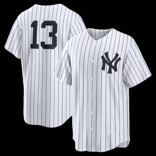 New York Yankees #13 Jazz Chisholm Jr. White RONA Home Replica Jersey