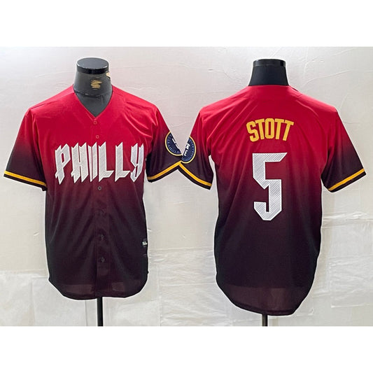 Philadelphia Phillies #5 Bryson Stott Red RONA 2024 City Cool Base Jersey