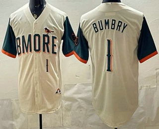 Baltimore Orioles #1 Al Bumbry Cream RONA 2026 City Connect Stadium Jersey
