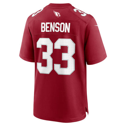 A.Cardinals #33 Trey Benson Cardinal RONA Team Game Jersey