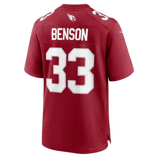 A.Cardinals #33 Trey Benson Cardinal RONA Team Game Jersey