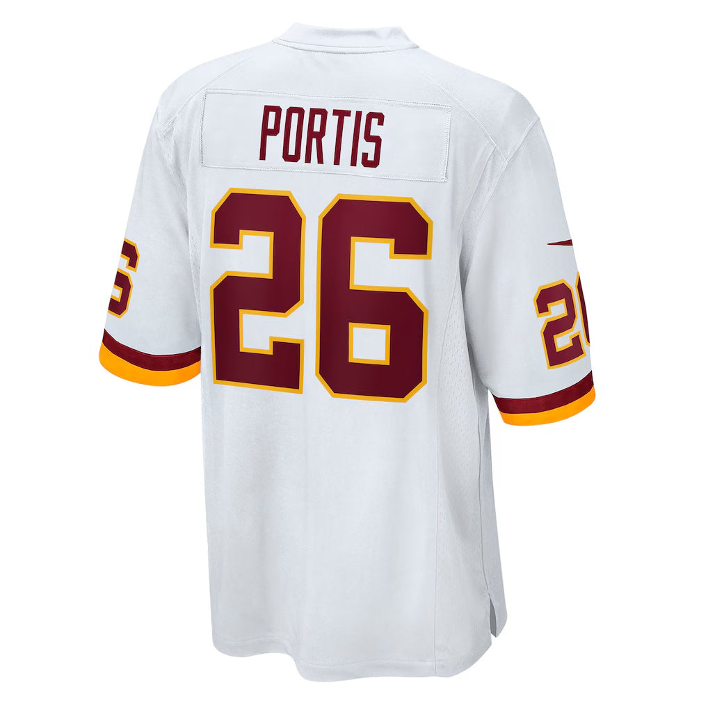W.Football Team #26 Clinton Portis White RONA Retired Player Game Jersey