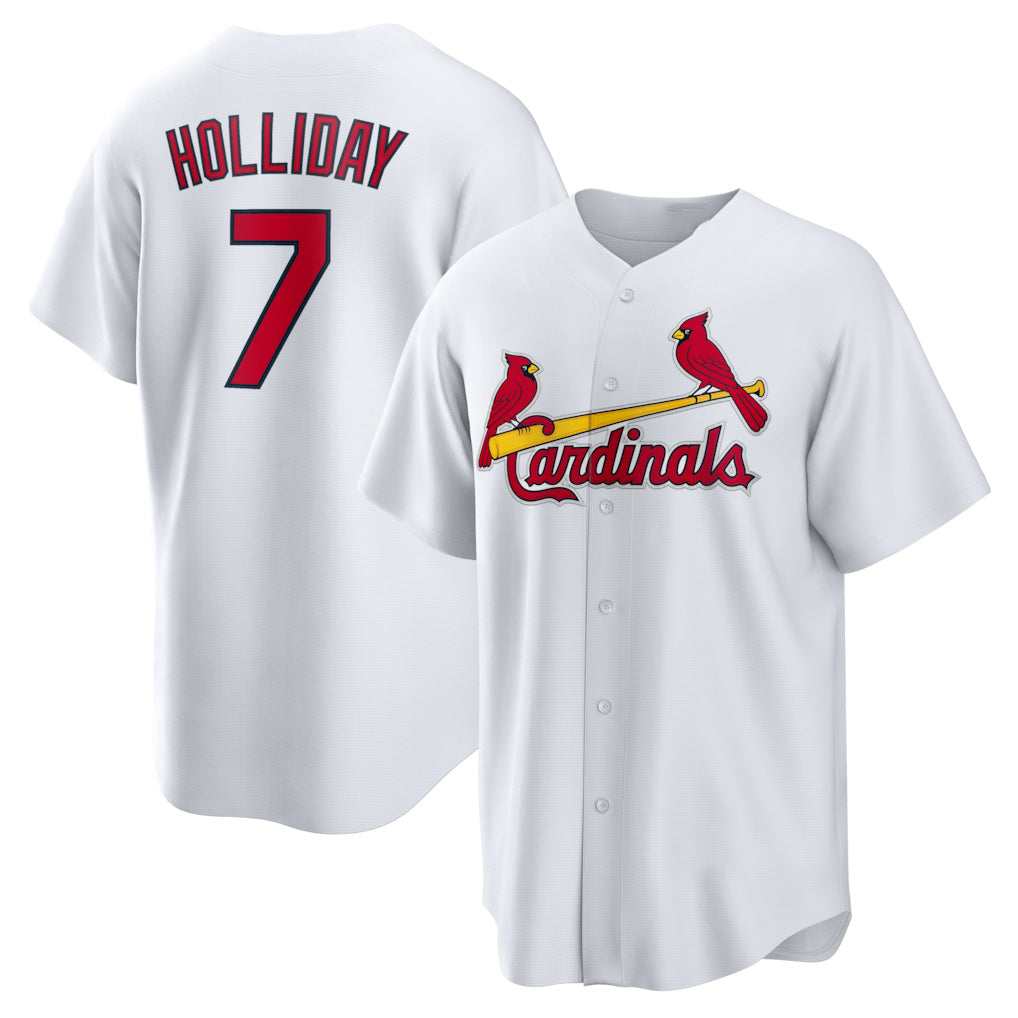 St. Louis Cardinals #7 Matt Holliday White RONA Home Retired Player Replica Jersey