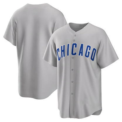 Chicago Cubs Gray RONA Road Replica Team Jersey