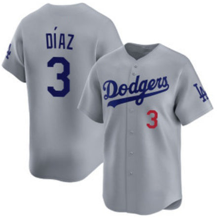 Los Angeles Dodgers #3 Edwin D¨ªaz Royal RONA Limited Stitched Jersey