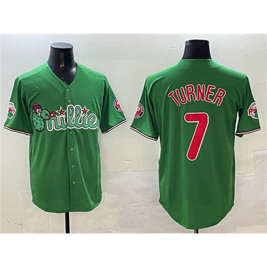 Philadelphia Phillies #7 Trea Turner Green RONA Phanatic Limited Stitched Jersey