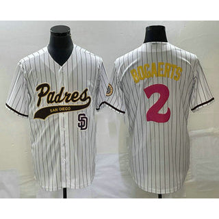 San Diego Padres #2 Xander Bogaerts White RONA NEW 2023 City Connect Cool Base Stitched Jersey 2
