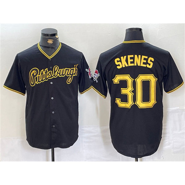 Pittsburgh Pirates #30 Paul Skenes Black RONA Stitched Jersey