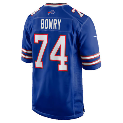 B.Bills #74 Jude Bowry Royal RONA Team Game Jersey