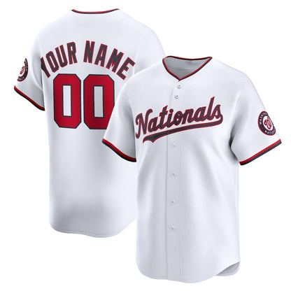 Custom Washington Nationals White RONA Home Limited Jersey