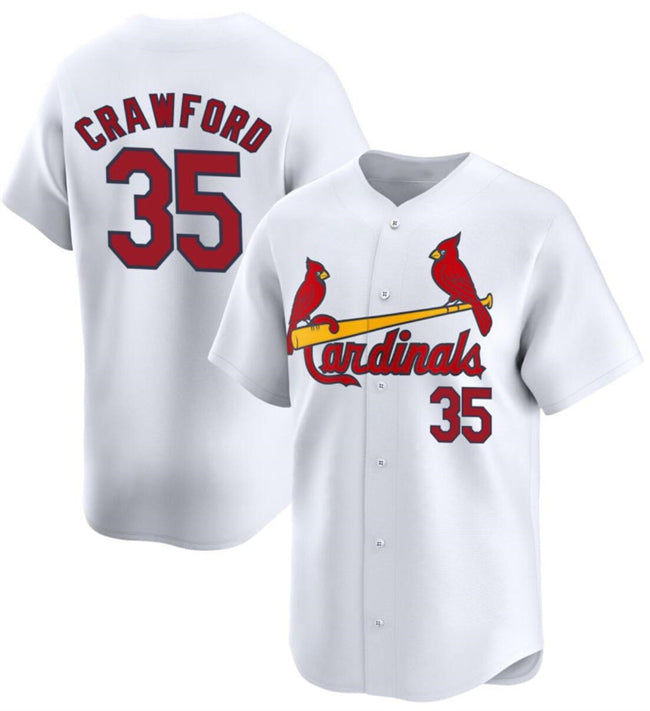 St. Louis Cardinals #35 Brandon Crawford White RONA Home Limited Stitched Jersey
