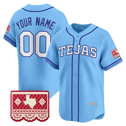 Custom Texas Rangers Blue RONA 2026 City Connect Vapor Premier Limited Jersey - All Stitched