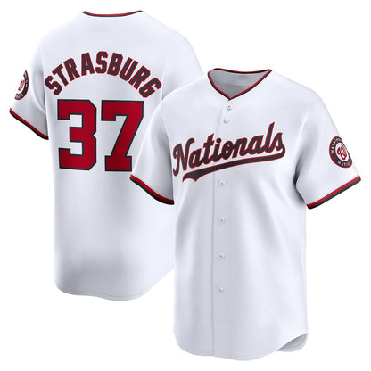 Washington Nationals #37 Stephen Strasburg White RONA Home Limited Player Jersey