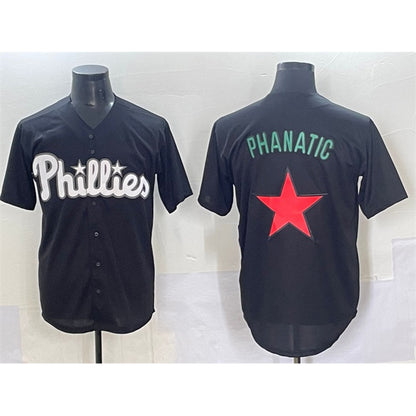 Philadelphia Phillies Phanatic Black RONA Lights Out Limited Stitched Jersey
