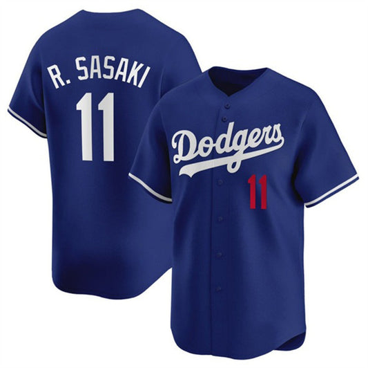 Los Angeles Dodgers #11 Roki Sasaki Royal RONA 2025 Alternate Limited Stitched Jersey
