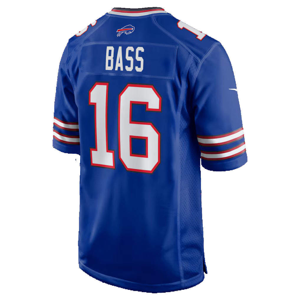 B.Bills #16 Tyler Bass Royal RONA Team Game Jersey