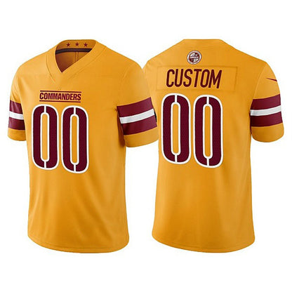 Custom W.Commanders 2022 Gold RONA Vapor Untouchable Stitched Jersey