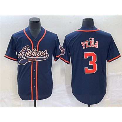 Houston Astros #3 Jeremy Pena Navy RONA Cool Base Stitched Jersey
