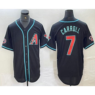 Arizona Diamondbacks #7 Corbin Carroll Black RONA 2024 Stitched Cool Base Jersey