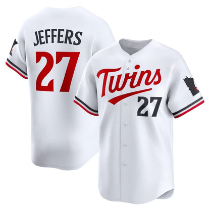 Minnesota Twins #27 Ryan Jeffers White RONA Home Limited Player Jersey