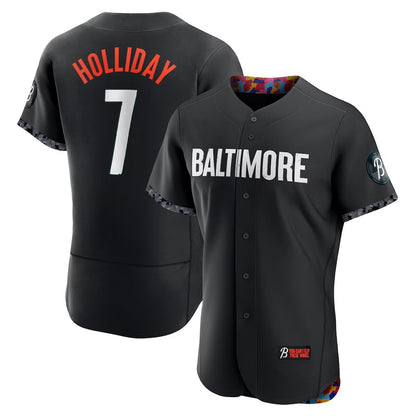 Baltimore Orioles #7 Jackson Holliday Black RONA City Connect Authentic Player Jersey