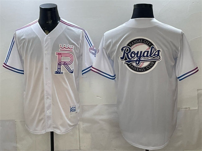 Kansas City Royals Team Big Logo White RONA 2026 City Connect Stadium Stitched Jersey